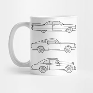 Line Art Classic Cars Mug